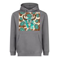 Storm gemstone bull skull leopard Heavyweight Hoodie - TumblerDesignByShophia