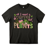Asphalt all i need is coffee and plants Heavy Core Tee - JahusDesignShop