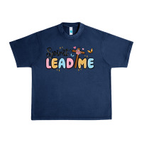 Navy spirit lead me Urban Heavy Tee - MaliasSmallBusiness