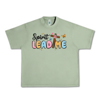 Oil Green spirit lead me Urban Heavy Tee - MaliasSmallBusiness