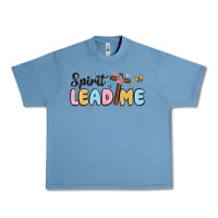 Pebble Blue spirit lead me Urban Heavy Tee - MaliasSmallBusiness