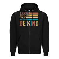 Black Be Kind Zipper Hoodie - Bettercallsaul