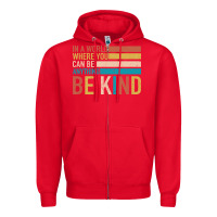 Red Be Kind Zipper Hoodie - Bettercallsaul