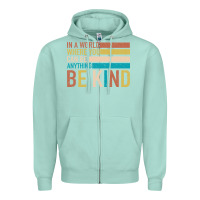 Seafoam Be Kind Zipper Hoodie - Bettercallsaul