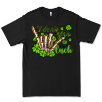 Black i don t give a luck Premium Tee - Artiststas
