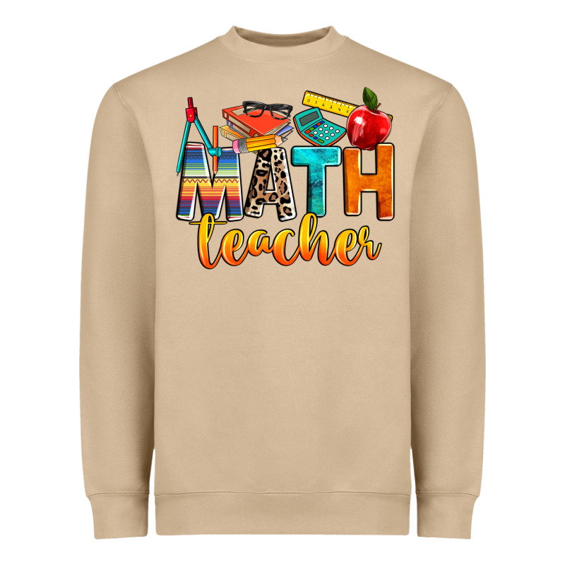 Math Teacher Heavyweight Sweatshirt by NancyCooperArtShop | Teevron