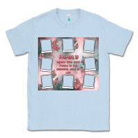 Dusty Blue family photo collage Classic Tee - MaliasSmallBusiness