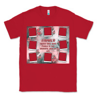 Red family photo collage Classic Tee - MaliasSmallBusiness