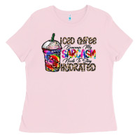 Bubblegum Pink coffee because my sarcasm needs to stay png Ladies Tee - CowhideDigitalArt