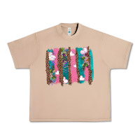 Burro v.d turquoise leopard and flowers  brushstrokes Urban Heavy Tee - AdoDesignShop