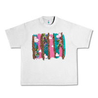 Lunar Rock v.d turquoise leopard and flowers  brushstrokes Urban Heavy Tee - AdoDesignShop