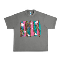 Tornado v.d turquoise leopard and flowers  brushstrokes Urban Heavy Tee - AdoDesignShop