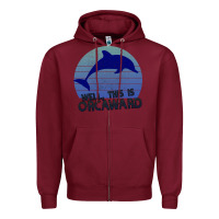 Burgundy Well This Is Orcaward Zipper Hoodie - Bettercallsaul