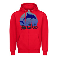 Red Well This Is Orcaward Zipper Hoodie - Bettercallsaul