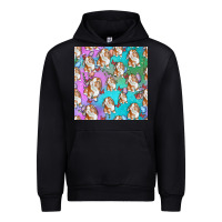 Black Easter Bunny With Truck Seamless Pattern Urban Hoodie - BundleAndBundleShop