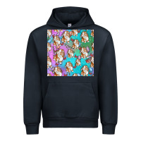 Navy Easter Bunny With Truck Seamless Pattern Urban Hoodie - BundleAndBundleShop