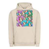 Pigment French Oak Easter Bunny With Truck Seamless Pattern Urban Hoodie - BundleAndBundleShop