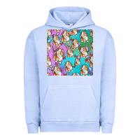 Pigment Grape Ice Easter Bunny With Truck Seamless Pattern Urban Hoodie - BundleAndBundleShop