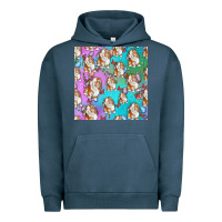 Easter Bunny With Truck Seamless Pattern Urban Hoodie | Teevron
