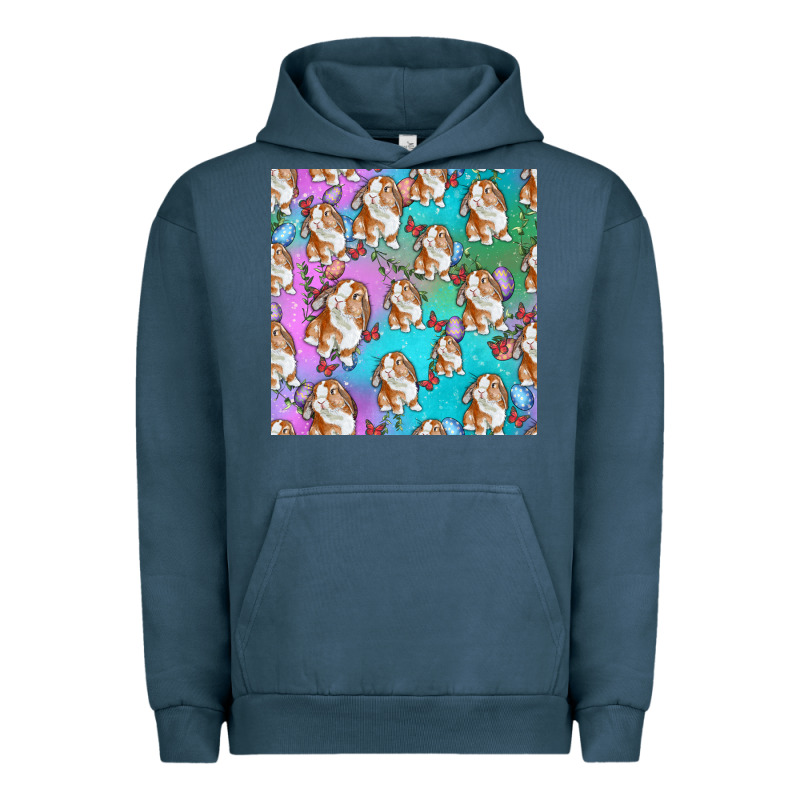 Easter Bunny With Truck Seamless Pattern Urban Hoodie by BundleAndBundleShop | Teevron