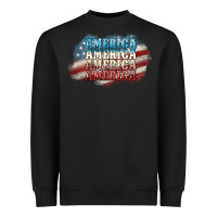 Black America america Heavyweight Sweatshirt - NancyCooperArtShop