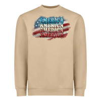 Mushroom America america Heavyweight Sweatshirt - NancyCooperArtShop