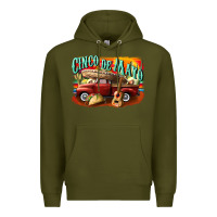 Army Green cinco de mayo truck Premium Hoodie - CowGirlArtShop