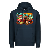 Navy cinco de mayo truck Premium Hoodie - CowGirlArtShop