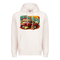 Pale Pink cinco de mayo truck Premium Hoodie - CowGirlArtShop