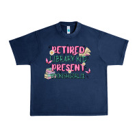 Navy retired library kid present bookish girlie Urban Heavy Tee - MaliasSmallBusiness