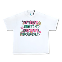 White retired library kid present bookish girlie Urban Heavy Tee - MaliasSmallBusiness