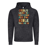 Vintage Black jesus loves me this i know for the bible tells me Vintage Hoodie - MaliasSmallBusiness