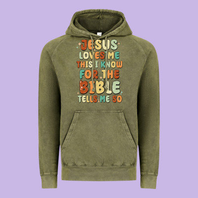 Jesus Loves Me This I Know For The Bible Tells Me Vintage Hoodie Designed By Maliassmallbusiness