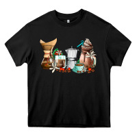 Black coffee tools coffee cups Heavy Core Tee - AdoDesignShop