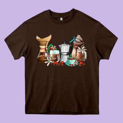 Coffee Tools Coffee Cups Heavy Core Tee Designed By Adodesignshop