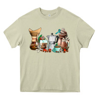 Mossy coffee tools coffee cups Heavy Core Tee - AdoDesignShop