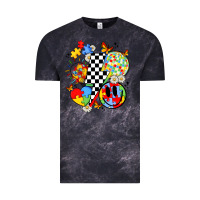 Cloud Black retro autism awareness Vintage Tee - JahusDesignShop