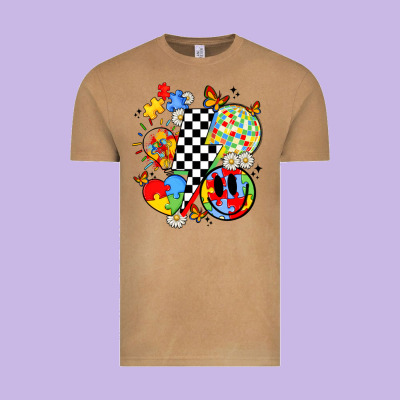 Retro Autism Awareness Vintage Tee Designed By Jahusdesignshop