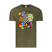 Vintage Olive retro autism awareness Vintage Tee - JahusDesignShop