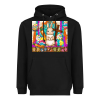 Black easter day rabbit Heavyweight Hoodie - TumblerDesignByShophia