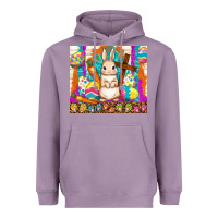 Lavender easter day rabbit Heavyweight Hoodie - TumblerDesignByShophia