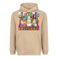 Mushroom easter day rabbit Heavyweight Hoodie - TumblerDesignByShophia