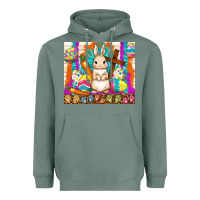 Sage easter day rabbit Heavyweight Hoodie - TumblerDesignByShophia