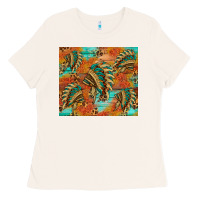 Bone indian headdress pattern tumbler Ladies Tee - HRA Design Shop