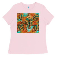 Bubblegum Pink indian headdress pattern tumbler Ladies Tee - HRA Design Shop