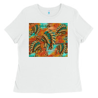 White indian headdress pattern tumbler Ladies Tee - HRA Design Shop