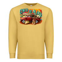Antique Gold cinco de mayo truck Premium Sweatshirt - CowGirlArtShop