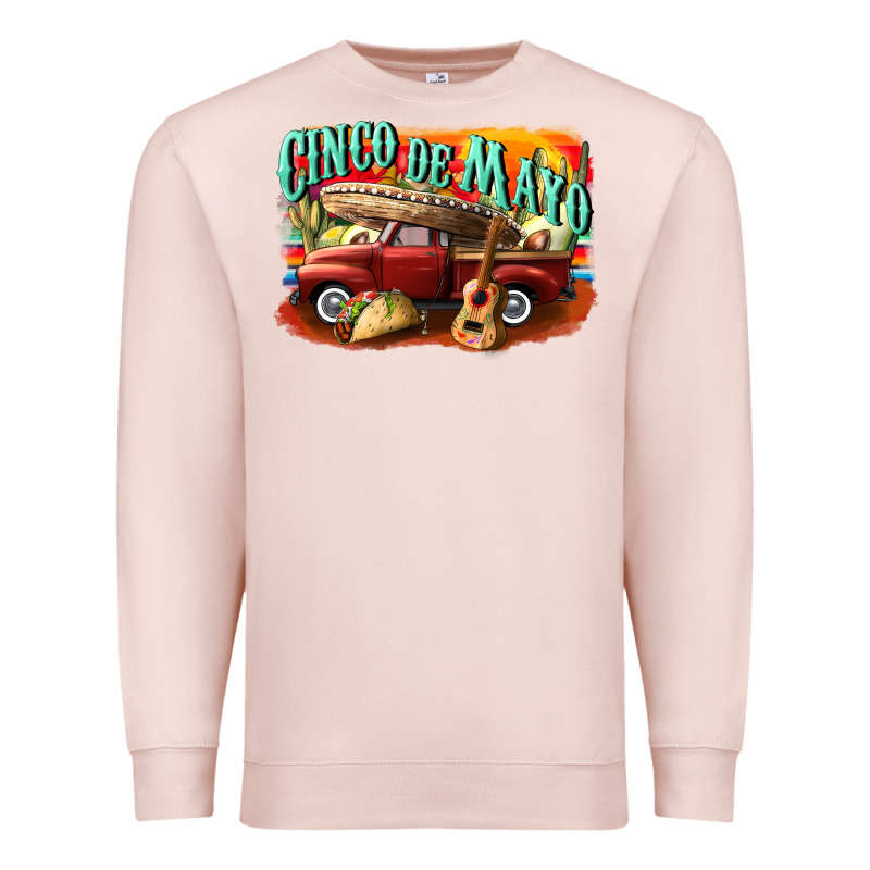 Cinco De Mayo Truck Premium Sweatshirt by CowGirlArtShop | Teevron