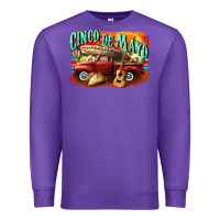 Purple cinco de mayo truck Premium Sweatshirt - CowGirlArtShop