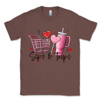 Chestnut sips & trips target inspired stanley Classic Tee - MaliasSmallBusiness